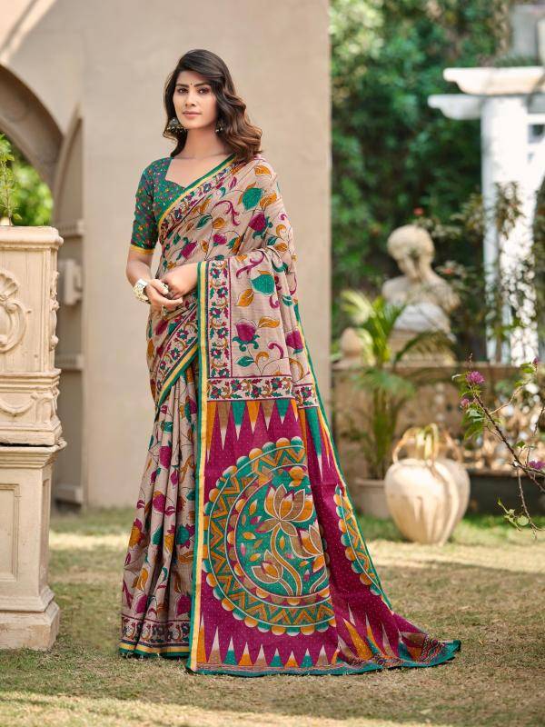 Lakhani kalamkari art  Wholesale sarees online